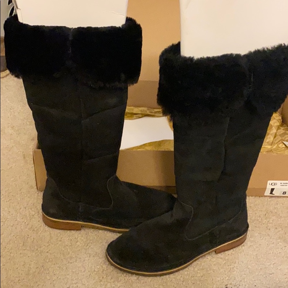 UGG Black Samantha Over the Knee Boots